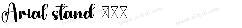 Arial stand字体转换